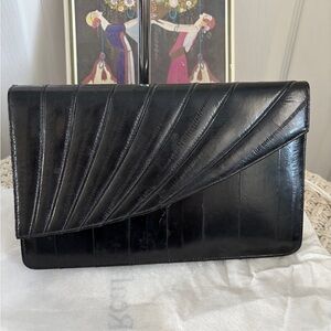 Vintage Heidi Mottram Eelskin Convertible Clutch